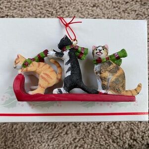 Cat Christmas ornament from Bronners Christmas Wonderland